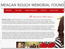 Tablet Screenshot of meaganroughmemorial.org